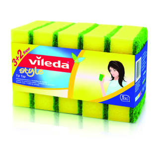 VILEDA STYLE Tip Top špongia (3+2 ks)